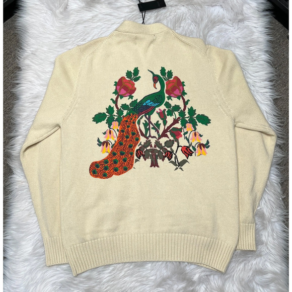 AKOO CARDIGAN ROE SWEATER FLORAL MENS SIZE XL - Picture 3 of 4